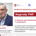 Prof. dr hab. inż. Janusz Lewiński otrzymał prestiżową Nagrodę Fundacji na rzecz Nauki Polskiej