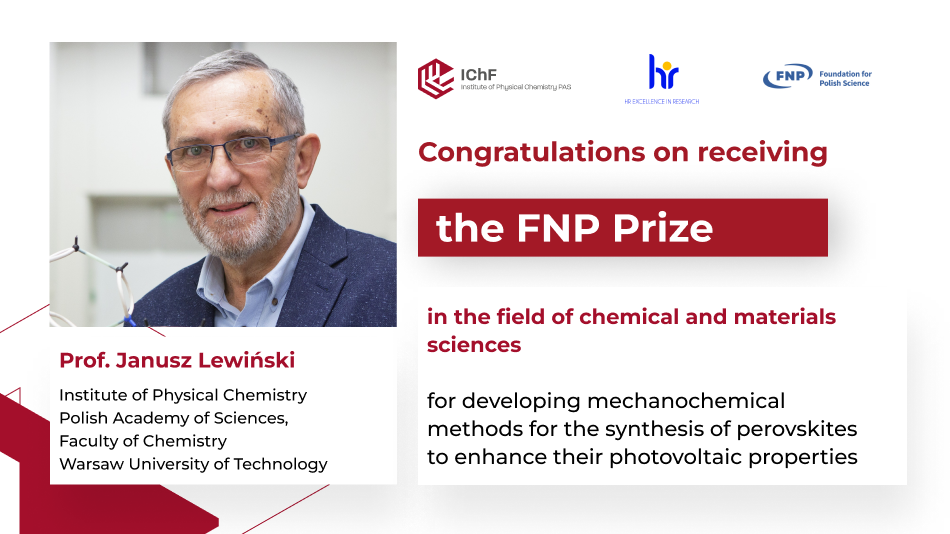 Prof. Janusz Lewiński receives the prestigious Foundation for Polish Science Award